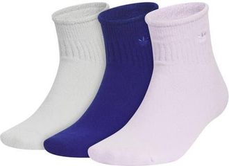 adidas Comfort Cushioned 3-Pack High Quarter Socks in Ice Lavender/blue/grey at Nordstrom, Size Medium