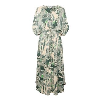 Saint Tropez Midi Dresses, female, Multicolor, M, Soft Flower Maxi Dress in Sagebrush