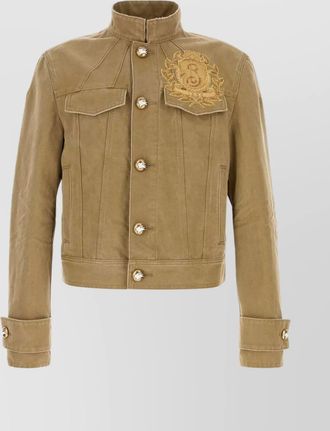 Burberry denim military jacket