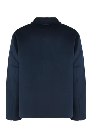Calvin Klein Recycled Wool-Blend Jacket - Navy