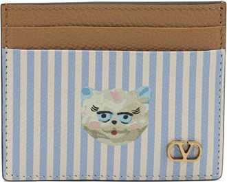 Valentino Garavani Kartenetui mit V-Logo und Signatur