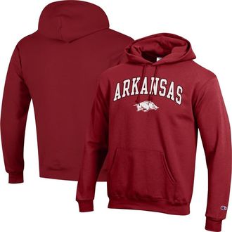 Champion Mens Champion Crimson Arkansas Razorbacks Arched Logo Fleece Pullover Hoodie at Nordstrom, Size Xx-Large