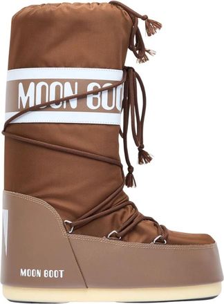 Moon Boot Icon Snow Boots - Heren - Winterlaarzen - Bruin - 45 EU - Leer - Schoenen