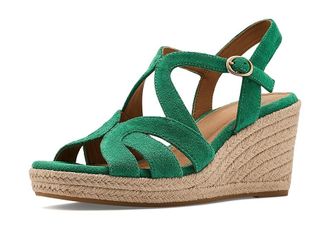 S&ouml;fft Norma Womens Wedge Shoes Emerland Suede : 7.5 M (B)