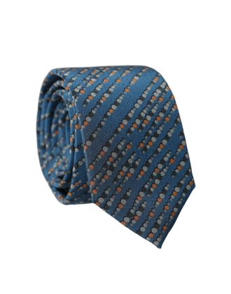 Dolce & Gabbana Patterned Silk Necktie - Blue