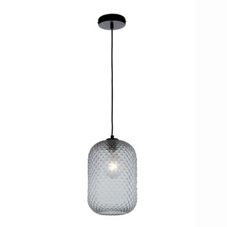 Luce-Ambiente-Design L&aacute;mpara de techo en vidrio gris 150x20 cm