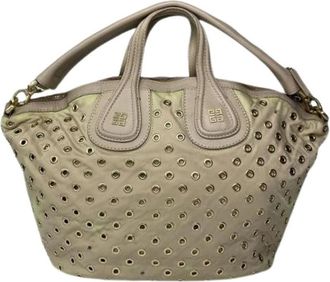 Givenchy Pre-owned Leren Handtas - Dames - Vintage Handtas - Beige - ONE Size - Leer - Vintage