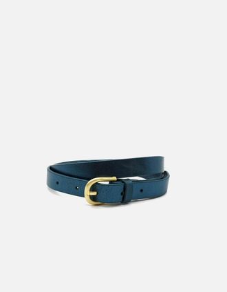 Nooki Design Womens Melena Metallic Belt - Teal - Navy - Size: S/M