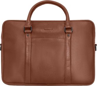Champs Luggage Onyx Leather Slim Briefcase