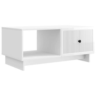 vidaXL Mesa De Caf&eacute; Brillante 90 X 50 X 40 Cm Madera De Ingenier&iacute;a Vidaxl