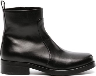 STUDIO NICHOLSON 40mm leather boots - men - Calf Leather/Calf Leather/Rubber - 43 - Black