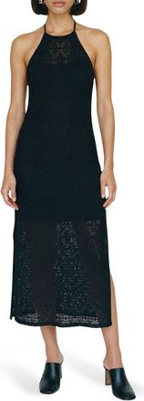 Vero Moda Maya Maxi Halter Dress in Black at Nordstrom Rack, Size X-Large