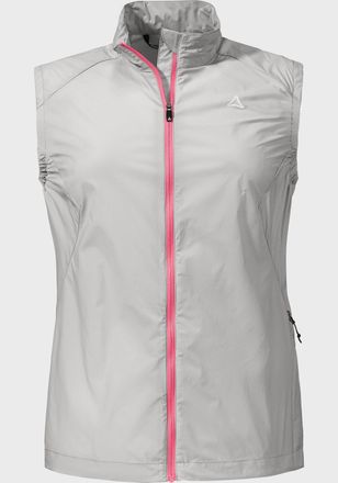 Sch&ouml;ffel Funktionsweste SCH&Ouml;FFEL Vest Val Bavona L, Damen, Gr. 38, grau (9180, grau), Oberstoff : 92% Nylon 8% Elasthan, ohne Ausschnitt, Westen Funktionsweste
