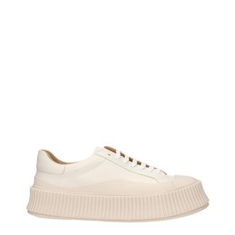 Jil Sander Sneakers Uomo Pelle Beige