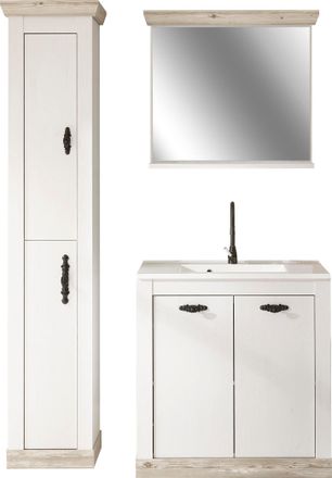 HOME AFFAIRE Badmöbel-Set »Florenz, Bad im Landhausstil, 3-teiliges Badezimmer« 3 Stk. tlg