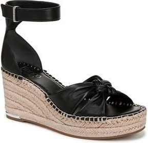 Franco Sarto Clementine Ankle Strap Platform Wedge Sandal in Black at Nordstrom Rack, Size 9.5
