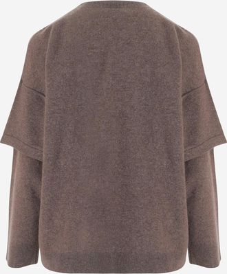 Darkpark Womens Wool And Cashmere Sweater Brown