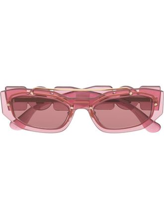 Versace Medusa pilot-frame sunglasses - unisex - Acetate - 51 - Pink