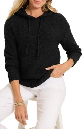 Tommy Bahama Bayshore Cotton Hoodie in Black at Nordstrom, Size X-Small