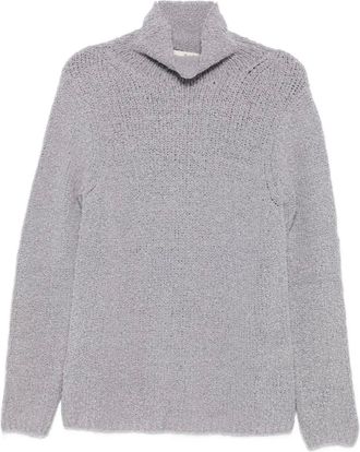 Bruno Manetti Maglione con scollo a imbuto - Grigio