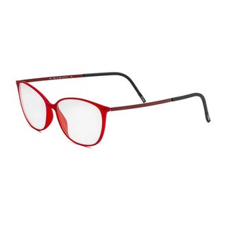 Silhouette Glasses, female, Red, Size: 54 MM 1590 Eyeglasses