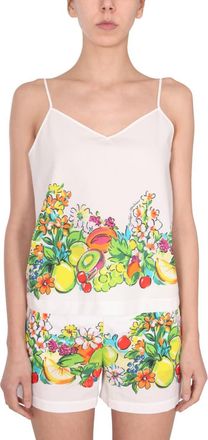 Moschino Flower And Fruit Print Top