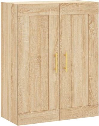 vidaXL Wall Mounted Cabinet Sonoma Oak 69.5x34x90 cm Engineered Wood Vidaxl