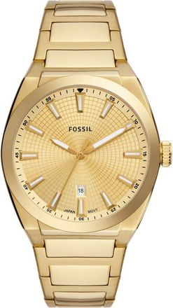 Fossil Everett Bracelet Watch, 42mm in Gold at Nordstrom