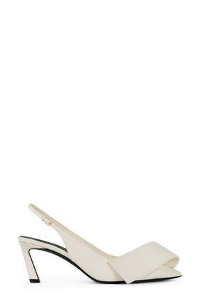 Givenchy Twisted Ribbon Slingback Pump in Ivory at Nordstrom, Size 10.5Us