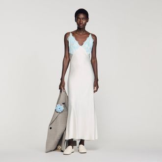 Sandro Lingerie-style maxi dress