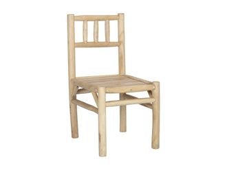 VENTE-UNIQUE.COM Silla de jard&iacute;n madera color natural claro