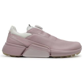 Ecco Ecco Golf Biom H4 108613 Leather Womens Comfort Trainers - Violet Ice Delicacy Shadow White - Size:UK 5-5.5