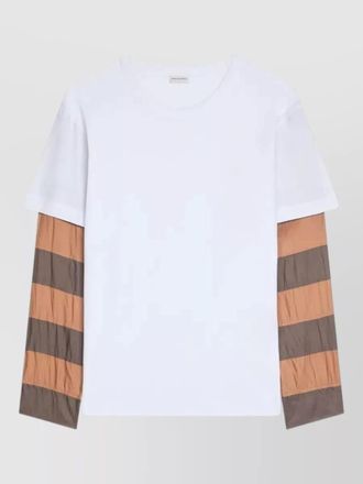 Dries Van Noten layered long sleeve block design t shirt