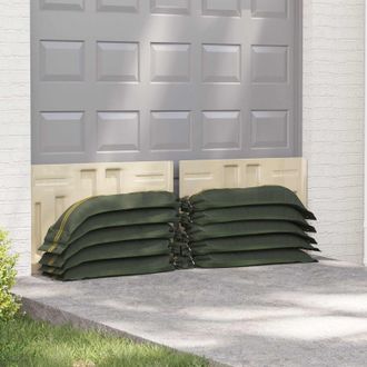 vidaXL Vidaxl Sacchi Di Sabbia 50 Pz Verde Scuro 120 X 27 Cm Hdpe