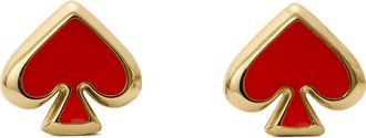 Kate Spade New York enamel spade stud earrings in Hot Cinnamon at Nordstrom