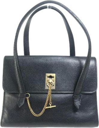 Celine Pre-owned Handbags, female, Black, Size: ONE SIZE Pre-owned Leather celine-bags