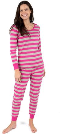 Leveret Womens Two Piece Cotton Pajamas Striped