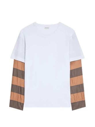 Dries Van Noten T-shirt met contrasterende mouwen