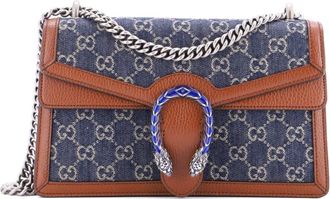 Gucci Dionysus Bag GG Denim Small shoulder bag - Blauw