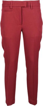 Dondup Elegante Stretch Broek - Dames - Slim Fit Broeken - Rood - W27 - Polyester - Broeken