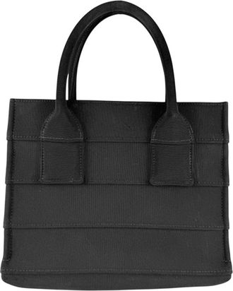 Ferragamo Nylon Canvas Handbag (Pre-Owned)