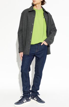 Etro T-shirt With Print, Mens, Green