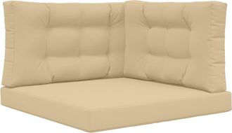 vidaXL Coj&iacute;n Para Sof&aacute; De Exterior Poli&eacute;ster Beige 80 X 80 Cm Vidaxl