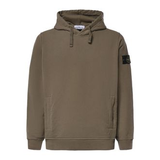 Stone Island Hoodies & sweatvesten, Heren, Groen, 2Xl, Katoen, Hooded Sweatshirt