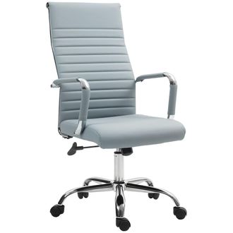 Vinsetto Silla de escritorio 54x62x114 cm gris claro