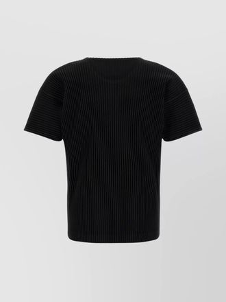 Homme Plissé Issey Miyake ribbed round neck short sleeve t-shirt