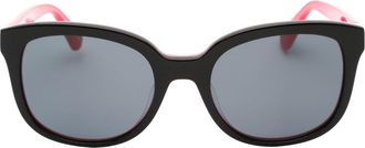 Kate Spade New York Unisex Gwenith Black Framed Grey Lensed Sunglasses - One Size