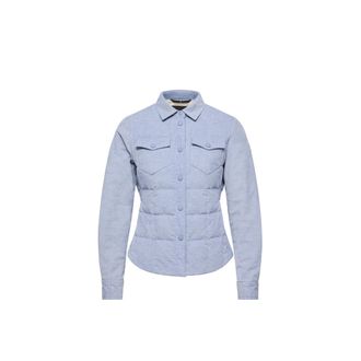 Moncler Moncler Nangy Corduroy Down Shirt Jacket, Women, Blue, Size: 0