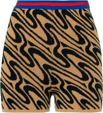Dries Van Noten Korte Broeken, Dames, Veelkleurig, M, Wol, Short Shorts