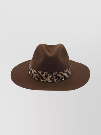Fendi rabbit fur fedora hat